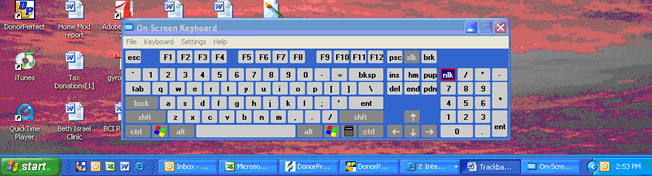 Windows Onscreen Keyboard